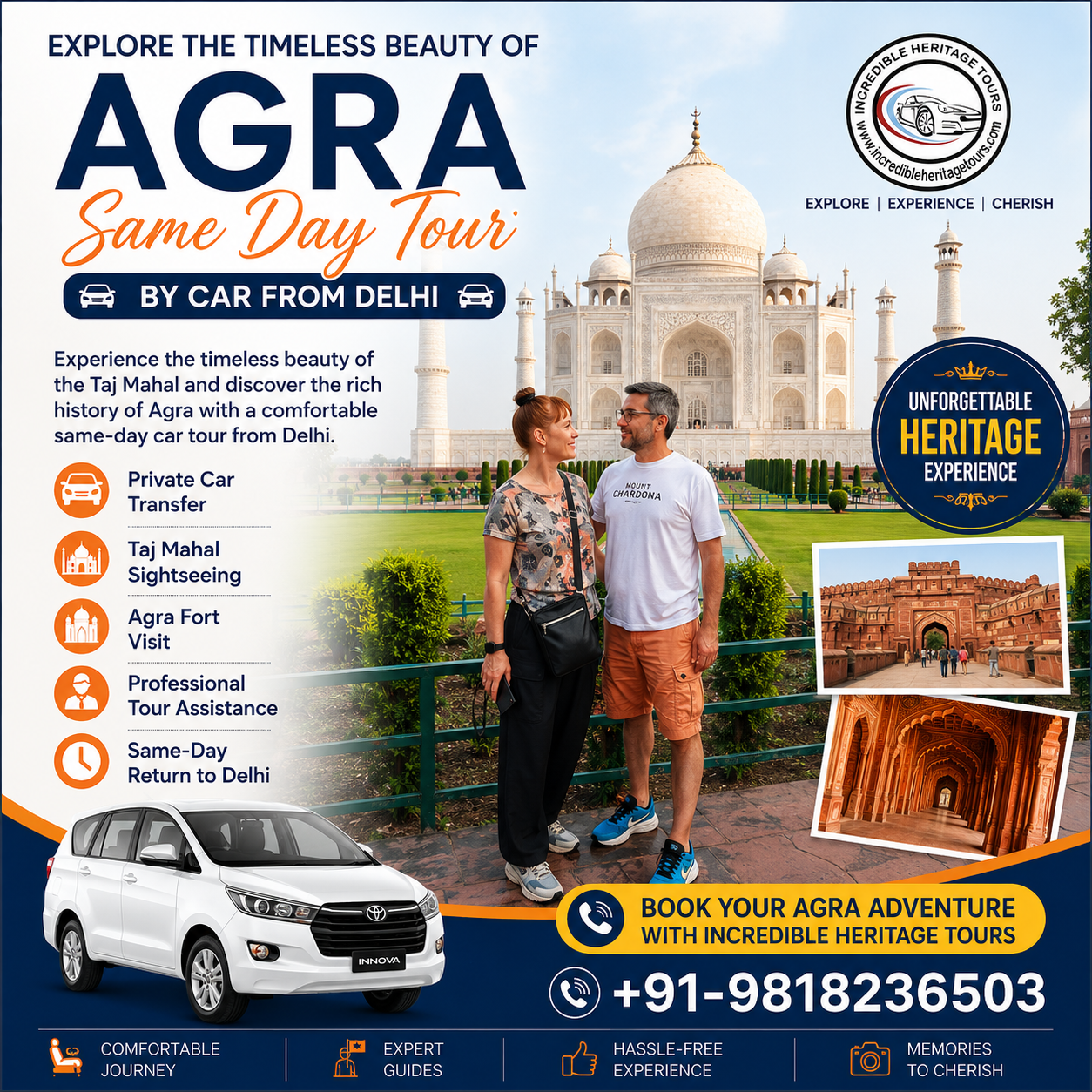Same Day Agra Tour from Delhi: A Perfect One-Day Journey to the Taj Mahal